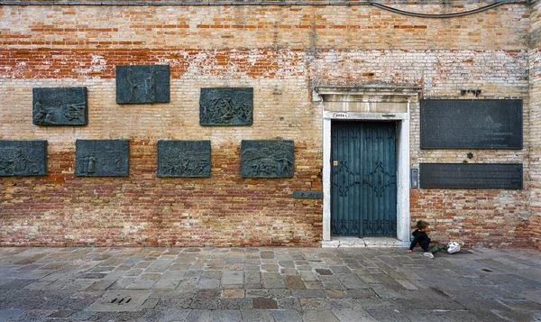 Εντυπώσεις Και Τουρίστες Στη Λιμνοθάλασσα Της Βενετίας Στην Ιταλία — Φωτογραφία Αρχείου