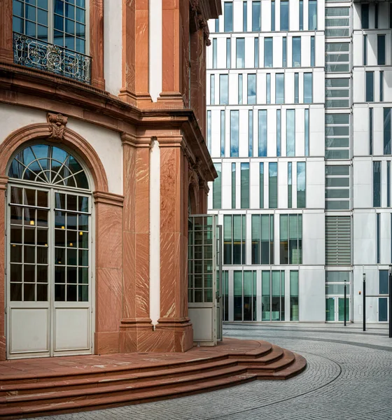 Építészet Frankfurt Main Bankvárosában Hesse Ben — Stock Fotó