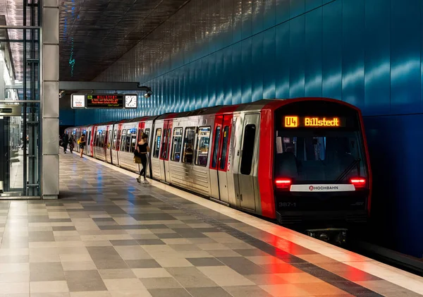 Stanice Metra Berseequartier Hamburku Německo — Stock fotografie