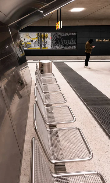 Bahnhof Unter Den Linden Auf Der Neu Gebauten Linie Der — Stockfoto