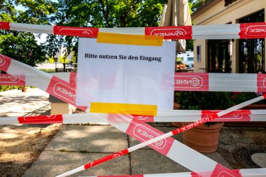Corona yüzünden Berlin 'de bir yere erişim engellendi.