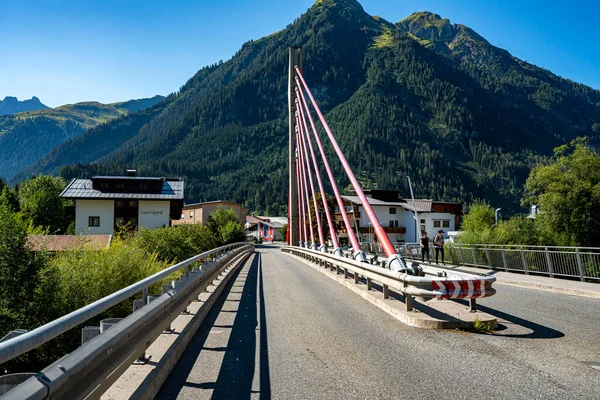 Paisaje Montañas Zona Vacaciones Lechtal Tirol Austria — Foto de Stock