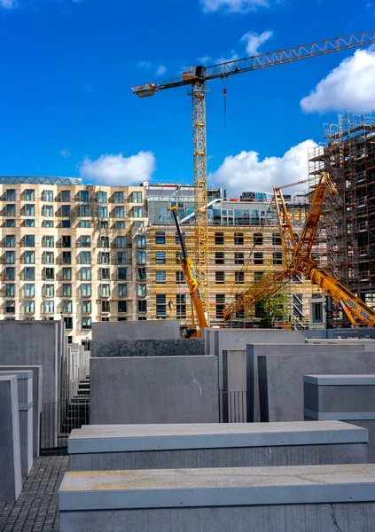 Grietas Cuboide Hormigón Monumento Holocausto Berlín — Foto de Stock