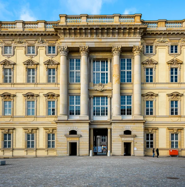 Fachada Brasão Armas Novo Palácio Cidade Fórum Humboldt Berlim — Fotografia de Stock