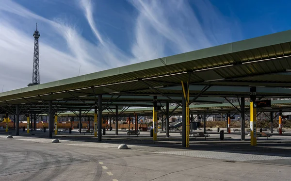 Renovada Estação Rodoviária Torre Rádio Berlim — Fotografia de Stock