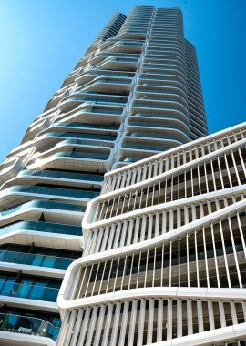 Frankfurt am Main, Hesse, Almanya 'daki yüksek binalar ve banka binaları