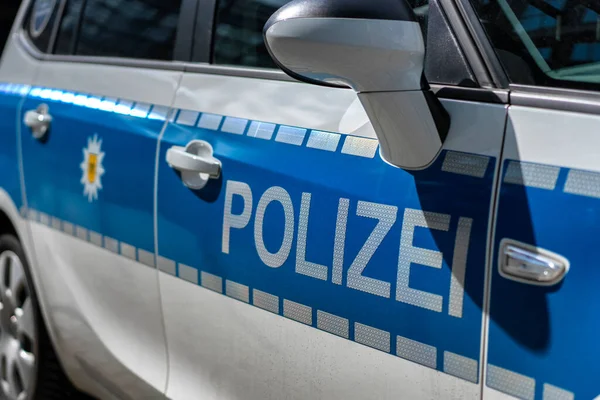 Fahrzeuge Der Bundespolizei Und Der Berliner Polizei Verkehr Berlin — Stockfoto