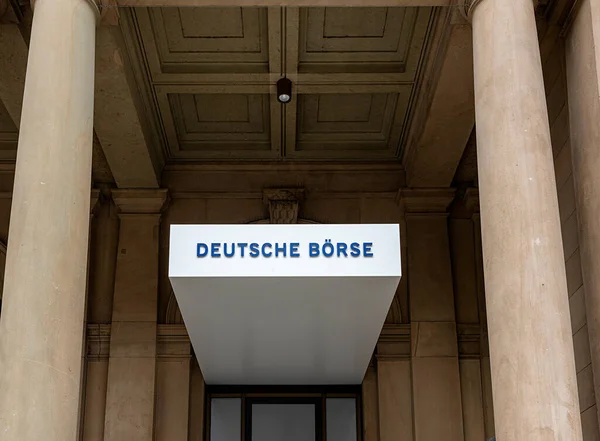 Costruzione Della Borsa Francoforte — Foto Stock