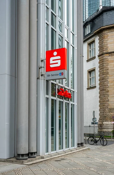 Hochhaus Architektur Und Bankgebäude Frankfurt Main Hessen Deutschland — Stockfoto