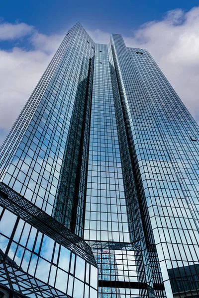 Edificio Arquitectura Banco Gran Altura Fráncfort Del Meno Hesse Alemania —  Fotos de Stock