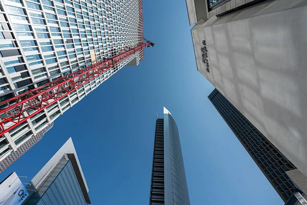 Rascacielos Bancos Arquitectura Moderna Centro Frankfurt Main Alemania — Foto de Stock