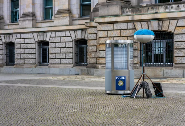 Poste Police Dans Quartier Gouvernemental Berlin — Photo