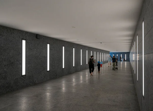 Νέος Υπόγειος Σταθμός Museumsinsel Στη Γραμμή Στο Βερολίνο Γερμανία — Φωτογραφία Αρχείου