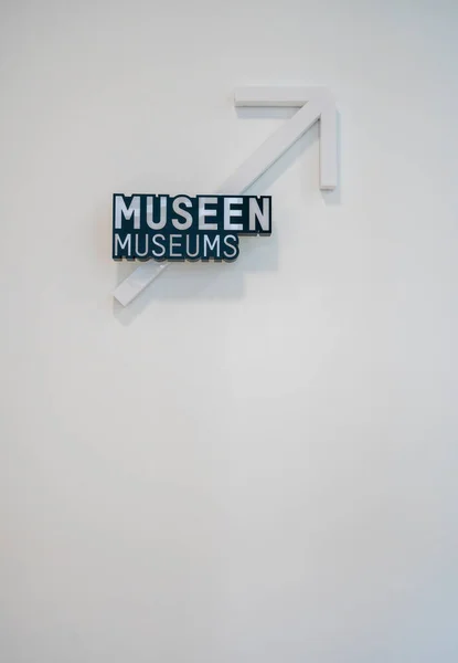 Directional Arrow Museums Humboldt Forum Berlin — Stock Photo, Image