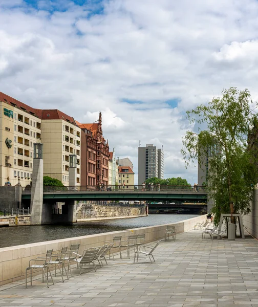 Foro Humboldt Nueva Construcción Con Palacio Ciudad Paseo Marítimo Spree —  Fotos de Stock