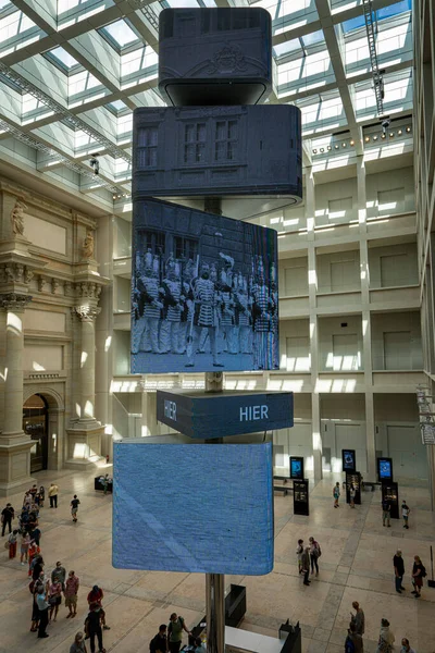 Large Hall Cash Registers Information Area Museums Humboldt Forum Rebuilt — Stock Photo, Image