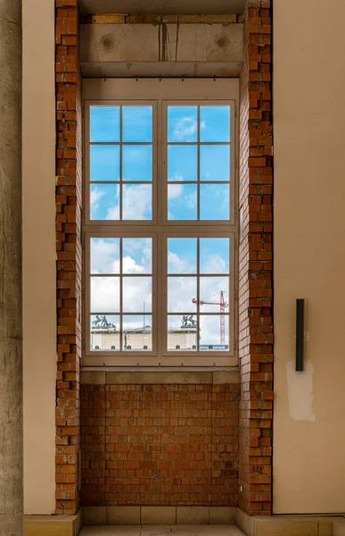 Vista Interior Exterior Del Nuevo Palacio Ciudad Con Foro Humboldt — Foto de Stock