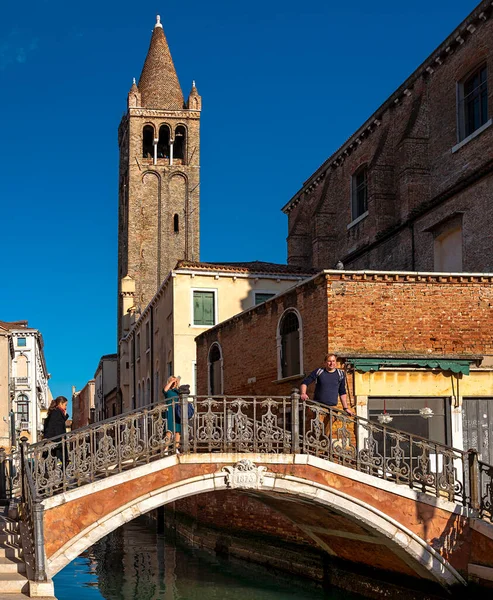 Visões Igrejas Gôndolas Outras Atrações Cidade Lagoa Veneza Itália — Fotografia de Stock
