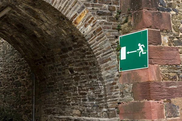 Nooduitgang Bij Een Oud Kasteel Koblenz — Stockfoto