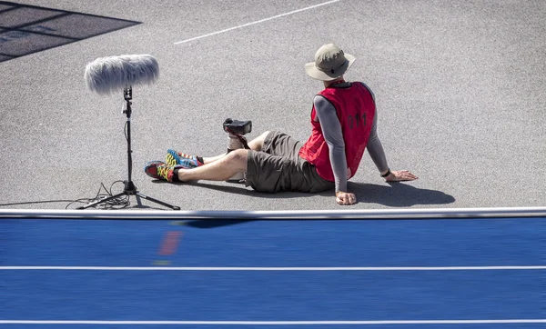 Fotograf wartet auf ein Motivationsschreiben — Stockfoto