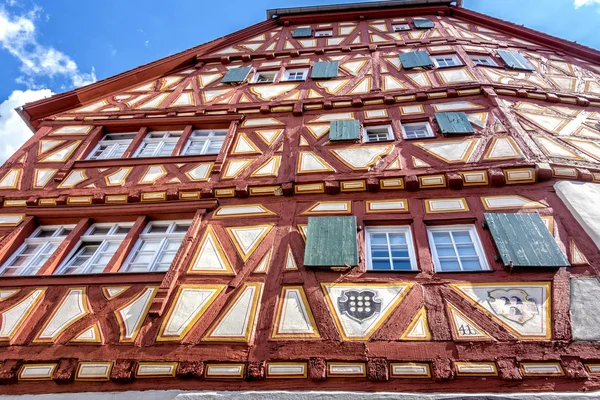 Half-timbered houses in the town of Ladenburg — Stock Photo, Image
