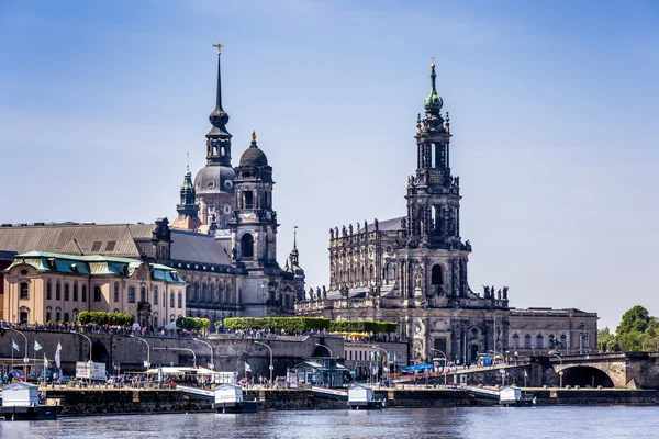 Dresden tarihi merkezi — Stok fotoğraf