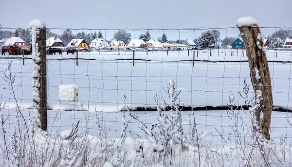 Pueblo en invierno —  Fotos de Stock