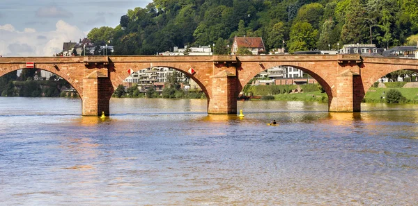 A Ponte Velha em Heidelberg — Fotografia de Stock