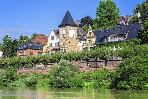 Vivre au neckar de la rivière en Allemagne — Photo