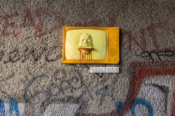 Graffiti aus Kunststoff — Stockfoto