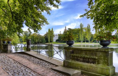Dessau-Wrlitz Garden Realm, Wrlitz Park, UNESCO Dünya Mirası Alanı, Dessau, Saksonya-Anhalt, Almanya