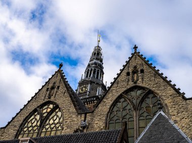 Hollanda 'nın Amsterdam kentindeki mimari, manzaralar ve turistik yerler.