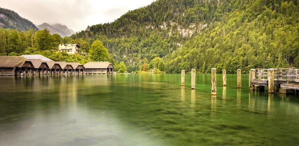 Königssee in den bayerischen Alpen — Stockfoto
