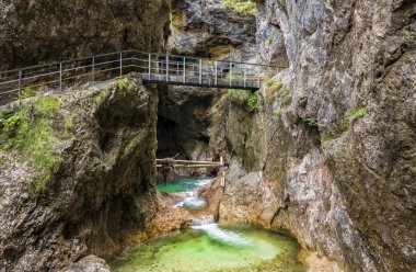 Berchtesgaden Bavyera Almbachklamm
