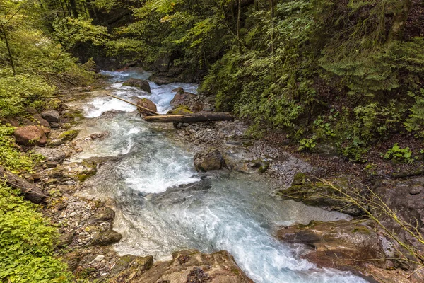 Wimbachklamm em Berchtesgaden, na Baviera — Fotografia de Stock