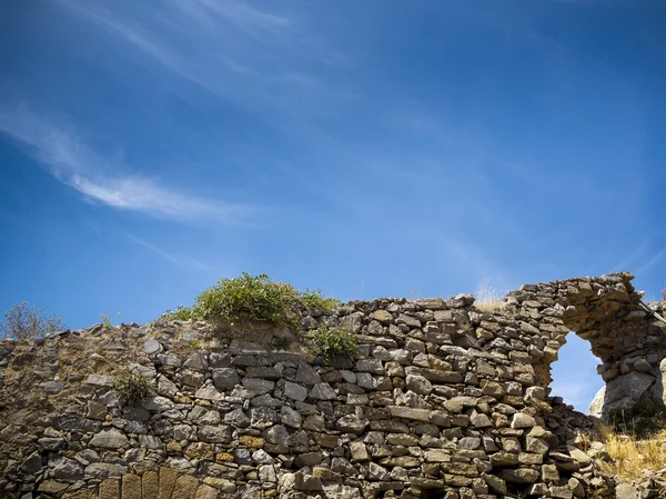 Ściany starożytnej twierdzy Spinalonga w Grecji — Zdjęcie stockowe