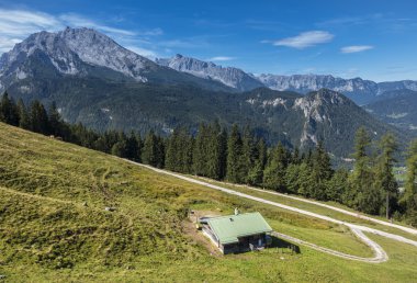 küçük dağ kulübe Berchtesgaden bölgesi