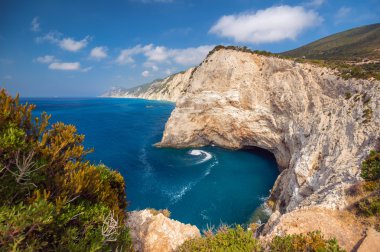 Güzel manzara Lefkadas Island, Yunanistan