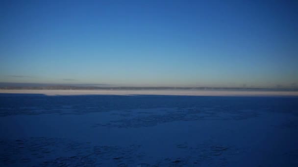 Port sur le lac gelé d'Onega 
