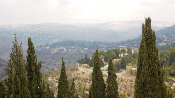 Jerusalén perdida en las colinas — Vídeos de Stock