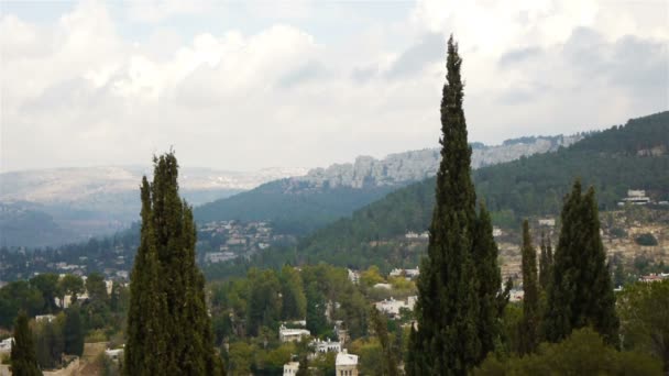 Jerusalén perdida en las colinas — Vídeo de stock