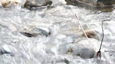 Nehir kaya, closeup görünümü ile hızlı