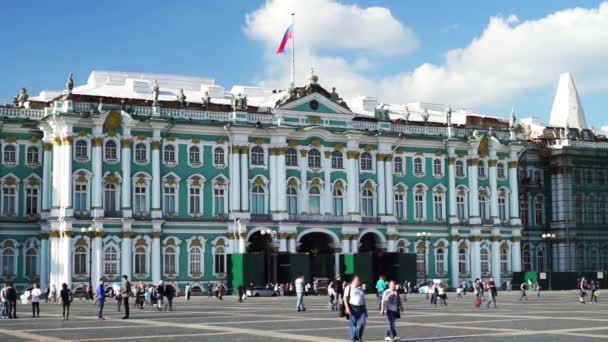 Romeinse fontein in peterhof — Stockvideo