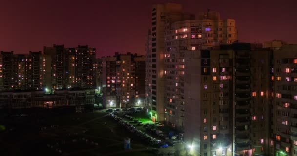 Saint-Pétersbourg la nuit — Video