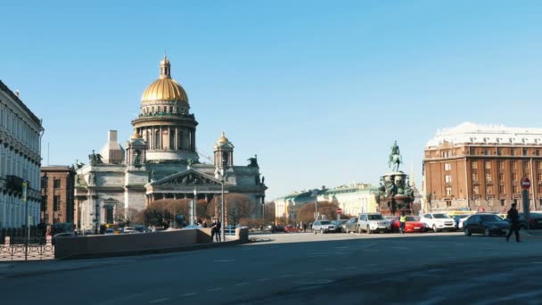 Saint Petersburg, Russia. St. Isaac Cathedral Stock Video