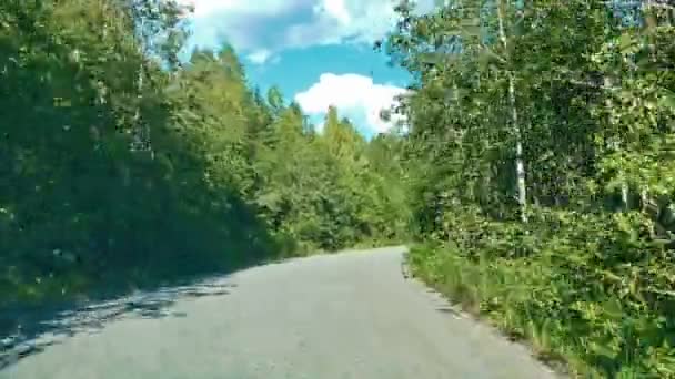 Toprak yol sürüş — Stok video