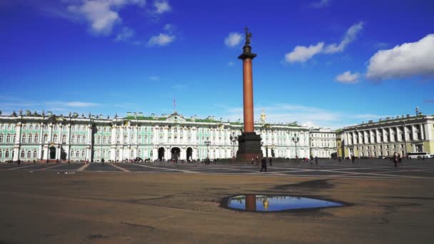 Dvortsovaya ou Praça do Palácio em São Petersburgo, Rússia — Vídeo de Stock