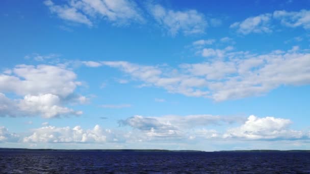 Blauwe Water aan Horizon prachtig zeegezicht — Stockvideo