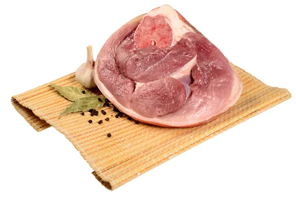 Piece of raw ham — Stock Photo, Image