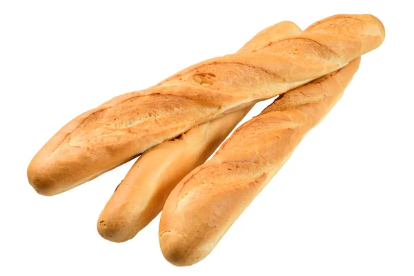 Tres baguette franceses — Foto de Stock